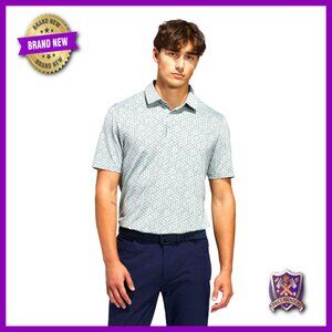 Men's Mesh Golf Polo, Regular Fit, Recycled Polyester, Breathable
